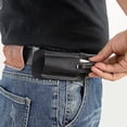 thumbnail image 6 of HNYG Leather Knife Sheath for Belt, Horizontal Carry Pocket Knife Holder, EDC Belt Pocket Organizer for Men, Knife Holster for Pocket Folding Knife, Black, 4.9" x 2.6", 6 of 7