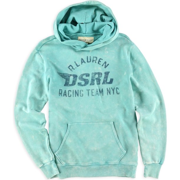 Ralph Lauren Mens DSRL Racing Team Sudadera con capucha, verde, mediano Ralph Lauren Sudadera