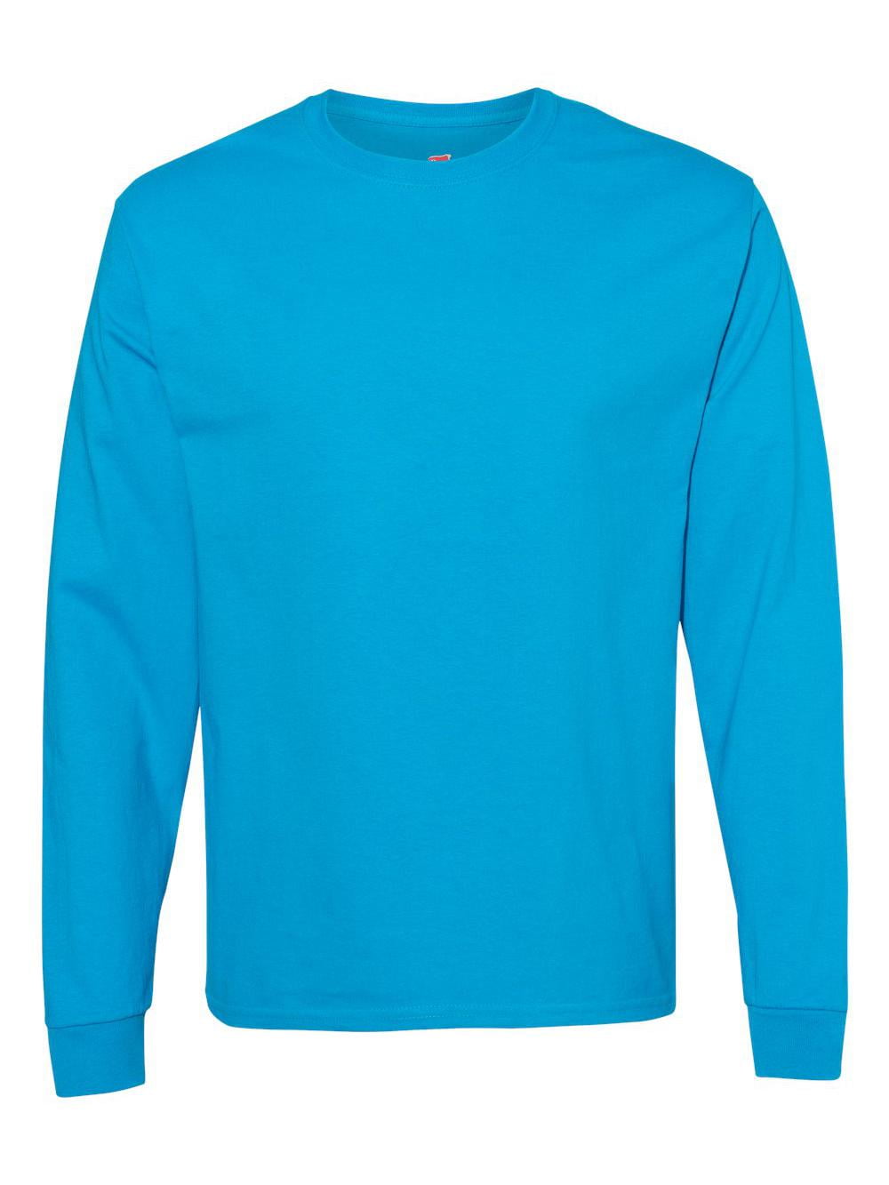 Hanes Men's and Big Men's Authentic Long Sleeve Tee, up to Size