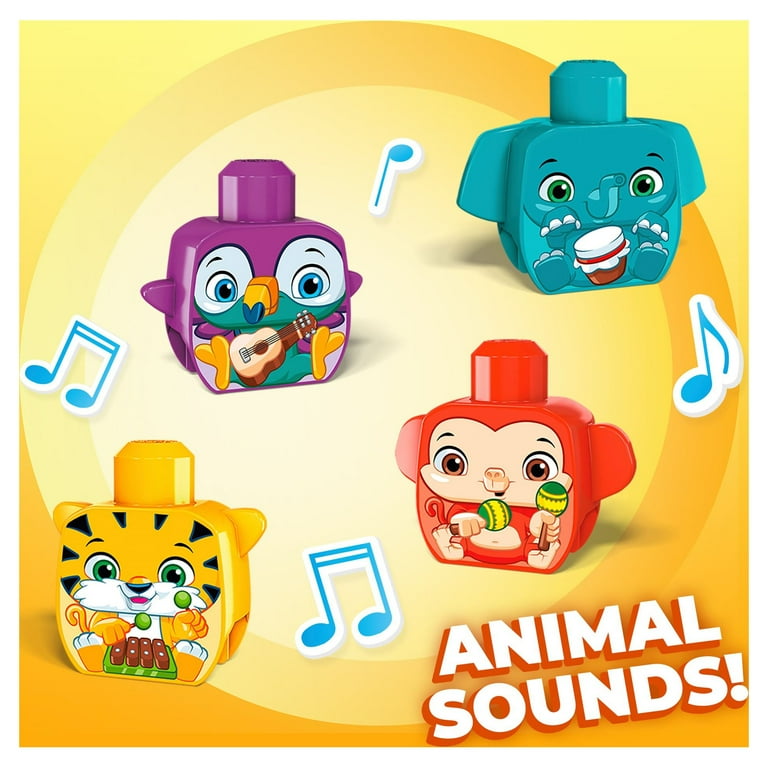Mega Bloks Mini Building Blocks Animal Set: First Builders Musical