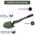 thumbnail image 2 of Herramienta de supervivencia compacta de grado militar con pico, azada, sierra y brújula para acampar, pescar, hacer jardinería y más Pala plegable multiusos, 2 of 5