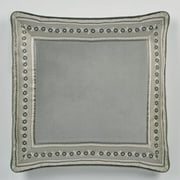 Traditional Odesa Dark Gray Velveteen Sham Piped European