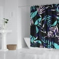 thumbnail image 2 of Hawaiian Floral Summer Shower Curtain - Waterproof Bathroom Decor Quick-Dry Machine Washable Premium Polyester Fabric, 2 of 5