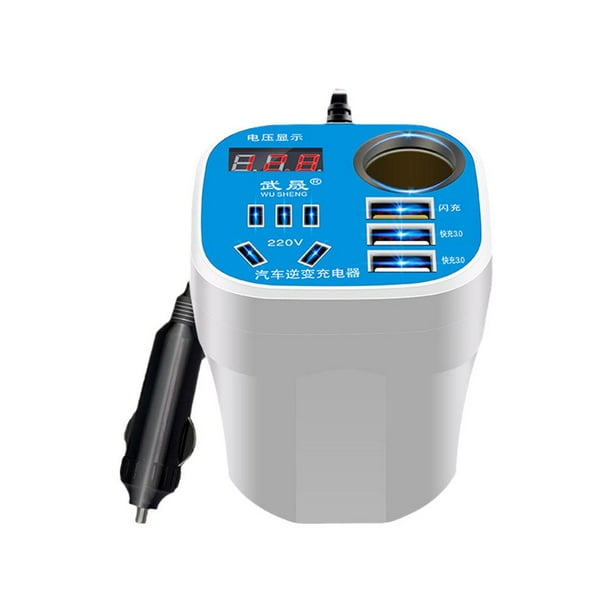 PFDDRW Car Mounted Cup Type Inverter Converter QC Charger,Car Power