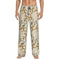 thumbnail image 2 of Kdxio Cartoon Poodle Dog Print Men's Sleep Pajama Pant Lounge Pants with Pockets, 2 of 8