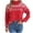 Red, variant on Sweaters for Women,Womens Sweaters,Women's Print Pullover with Turtleneck and Relaxed Long Sleeve Fits Cozy Sweater Fashionable Warmth for Casual Style
