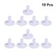thumbnail image 2 of 10 Pcs Rubber Tee Mat Tees for Indoor Outdoor Practice Driving Range Mats Accessories Supplies (White), 2 of 2