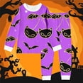 thumbnail image 2 of SJLDQY Halloween Girls Pajama Sets Long Sleeve Shirts Pants 2 Piece Pj Sets Hallowmas Printed Sleepwear Comfy Loungewear Sets for Girls, 2 of 3