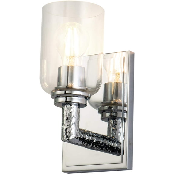 Lucas McKearn Rampart 1-light Metal Bath Vanity Light in Polished Chrome