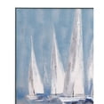 thumbnail image 2 of Race Day in Blue Gallery Wrapped Canvas Fabric, 2 of 2