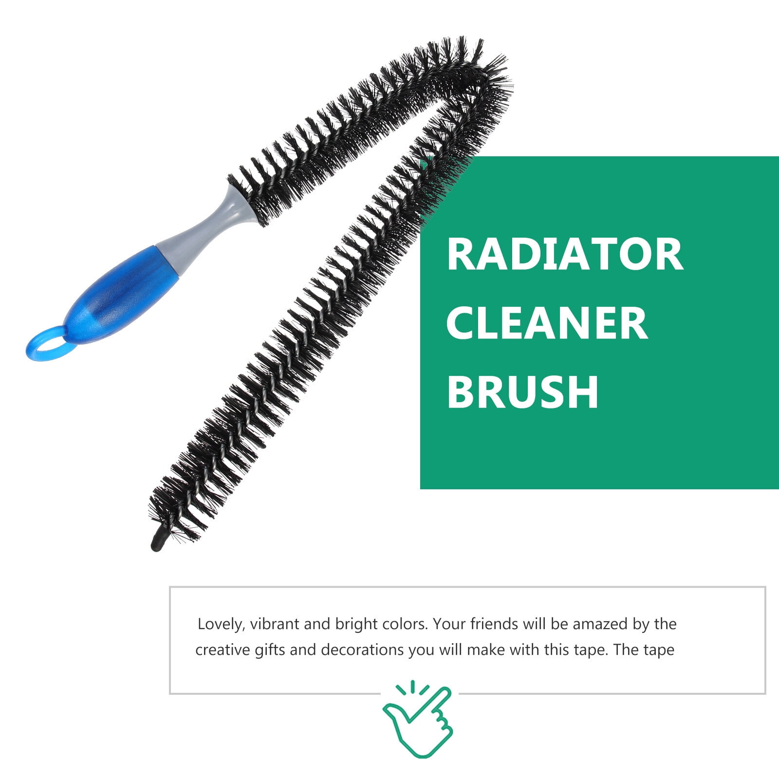 Flexible Long Reach Radiator Cleaner Brush Bendable Bristle Heater Cleaning  78cm