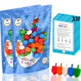 thumbnail image 1 of Hanukkah Dreidels The Dreidel Company, paquete de 200 unidades, multicolor, 1 of 5