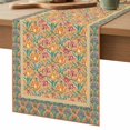 thumbnail image 7 of Table Runners 72 Inches Long Dress Scarves, Beige Red Floral Boho Farmhouse Kitchen/Dining Table Runner, Coffee Tablerunners, Vintage Ethnic Tribe Abstract Art 14x72 Inch, 7 of 7