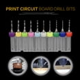 thumbnail image 2 of 10 Unids PCB Brocas, 1.1-2.0mm Micro Carburo de Tungsteno Micro Brocas Set Herramienta para placa de circuito de impresión PCB Khall GS05127, 2 of 6
