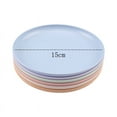 thumbnail image 5 of Zhuge 6pcs 5.9 Inches Lightweight Mini Wheat Straw Plates,Reusable Plate Set Dishwasher & Microwave Safe,Unbreakable Deep Dinner Plates,They are easy to clean,Pink, 5 of 5