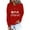 Red, variant on Christmas Sweatshirt Christmas Women'S Casual Y K Printed Hoody Loose Tops Pullover Crew Neck Long Sleeve Blouse Hoody Hoodies for Women Black L