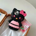 thumbnail image 1 of Sanrio-fundas de teléfono con falda estereoscópica 3D de Hello Kitty para iPhone 14, 13, 12, 11 Pro Max Plus, Y2K, accesorios de cubierta trasera a prueba de golpes Fivean unisex, 1 of 2