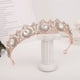 thumbnail image 4 of Zhuge Tiara de boda para novia, diadema de princesa, corona nupcial, joyería para el cabello con diamantes de imitación de cristal, decoración para novia, cumpleaños, graduación, boda (oro), 4 of 4
