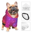 thumbnail image 3 of Fotbe Holiday Shiny Sudadera con Estampado para Perros Pequeños – Suéter con Capucha para Mascotas, Tela Suave de Forro Polar con Bolsillo-Medium, 3 of 7