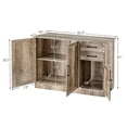 thumbnail image 3 of Gymax Console Table Kitchen Sideboard Drawer Buffet Storage Cabinet Natural, 3 of 10