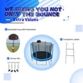 thumbnail image 5 of SkyBound 10ft Outdoor Recreational Trampoline for Kids and Adults with Enclosuure Net, Blue, 5 of 8