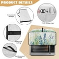 thumbnail image 6 of Renewold Toaster Oven Protective Cover Dustproof Smart Oven Air Fryer Protector Case with Pockets Easy Clean Kitchen Appliance Accessories, 22.5 x 18.5 x 13 Inches, Green Flower Leaf, 6 of 7