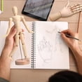 thumbnail image 4 of 6Pack Artist Wooden Mannequin,4.5/5.5/8/12Inch Drawing Figure Model Wooden Hand Model 7Inch Left and Right Hand Model, 4 of 6