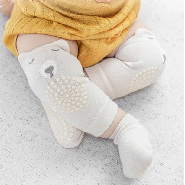 3 pares de rodilleras antideslizantes para bebés y calcetines antideslizantes para bebés, protectores de rodillas Unisex para niños pequeños, calcetines tobilleros antideslizantes