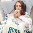 thumbnail image 3 of Boss Gifts, Boss Gifts for Men Women, Boss Day Gifts, Best Boss Ever Gifts for Male Female Girl, Boss Appreciation Christmas Birthday Gifts, Boss Leader Manager Gifts Ideas Blanket 60X50 Inches, 3 of 6