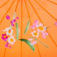 thumbnail image 3 of THY COLLECTIBLES 22" Kid's Size Japanese Chinese Umbrella Parasol For Wedding Parties, Photography, Costumes, Cosplay, Decoration And Other Events (Orange), 3 of 5