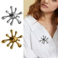 thumbnail image 3 of YongCo Retro Styles Asymmetrical Shape Brooch Clothing Jewelry Accessory Social Gathering Jewelry Stainless Steel Texture, 3 of 15