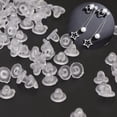 thumbnail image 3 of JZROCKER 100 Pcs Clear Earring Back Pads Cushions Silicone Pads for Clip-on Earrings, 3 of 8