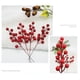 thumbnail image 3 of 10 piezas de decoración navideña Naiovety con flores y bayas artificiales, 3 of 6