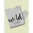 thumbnail image 3 of Wild Flower Single Daisy Sweatshirt Women -Image by Shutterstock, Female Large, 3 of 4
