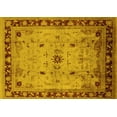 thumbnail image 1 of Ahgly Company Machine Washable Indoor Rectangle Oriental Yellow Industrial Area Rugs, 8' x 10', 1 of 4