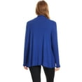 thumbnail image 4 of Women's Solid Casual Lightweight Long Sleeve Loose Fit Knit Sweater Cardigan, 4 of 4