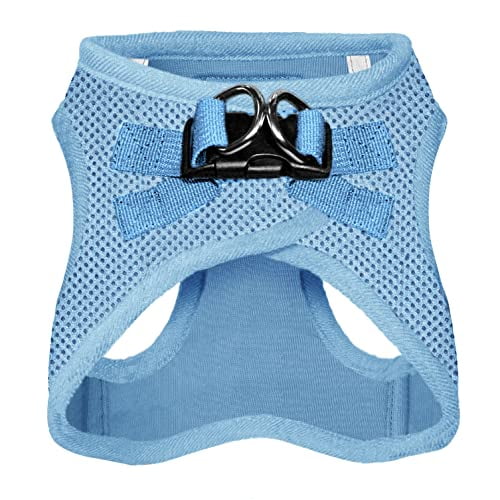 Voyager Step-in Air Dog Harness - All Weather Mesh Step in Vest Harness for Small and Medium Dogs and Cats by Best Pet Supplies - Harness (Baby Blue), L (Chest: 18-20.5")