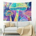 thumbnail image 5 of ZFLMY Mushrooms Tapestry 100% Polyester Wall Art Home Decor for Decorative Wall Hanging, Bedroom, Living Room - Various Sizes 60x40in, 5 of 7