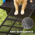 thumbnail image 4 of 75" Black Folding Dog Car Ramp – Portable & Wide for SUV, Truck, RV & Bed Access – Gentle Slope for Large & Aging Dogs – Steel Frame Design, 4 of 7