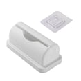 thumbnail image 1 of Wosthever Dispensador moderno de bolsas de basura para montaje en pared, mueble decorativo para sala de estar Organizadores de utensilios de cocina Blanco 15.1x7.5x6.3 cm, 1 of 6