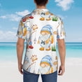 thumbnail image 4 of Fotbe Gnome Camping Fishing Camisa Hawaiana para Hombre Unisex – Camisa Casual de Verano con Botones de Manga Corta de Algodón y Lino,XX-Large, 4 of 7