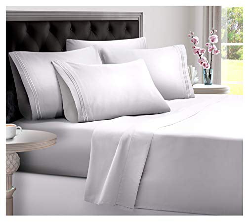 White, Double GT Ghazlan_Textiles ® Percale Quality Poly Cotton Flat Bed Sheets Single Double King Super King Size 