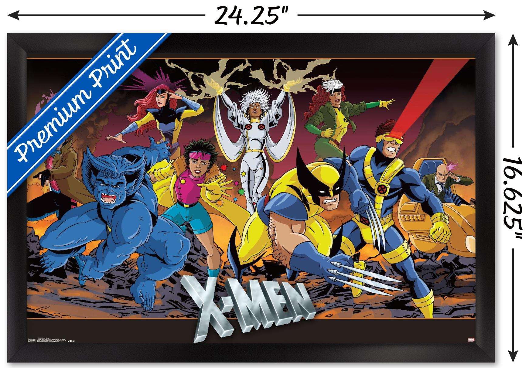Marvel Comics - The X-Men - Group Wall Poster, 14.725" x 22.375", Framed