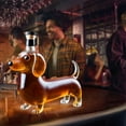 thumbnail image 5 of Aespoir Wine Bottle, Dachshund Dog Whiskey Bottle, Practical Cabinet Decoration Wine Bottle for Bar Home Office Decor 300ml, 5 of 6