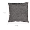 thumbnail image 5 of Throw Pillow Set of 4, 20 Inch, Cotton, Black White Stripes, Straight Edge, 5 of 5
