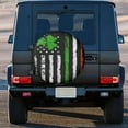 thumbnail image 3 of Vintage Irish American Flag Spare Tire Cover Weatherproof Wheel Protectors Dust-Proof Sun Protection Wheel Tire Covers Universal Fit for Truck SUV RV Camper Trailer Car Accessories, 3 of 10