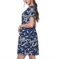 thumbnail image 2 of Balery Dragon Vestidos sueltos de manga corta para mujer, vestidos de verano 2025, vestidos casuales de corte A con vuelo., 2 of 6