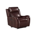 thumbnail image 2 of Intercon Furniture Wainwright Leather Dual-Power Recliner in Brown, 2 of 2