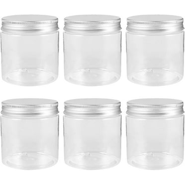 Small Jars,6Pcs 8.5oz Canning Jars with Regular Lids Mini Jars for Storing Jelly Jam Honey Dessert Spice Powders Lotions