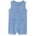 thumbnail image 1 of Baby Boys Sleeveless Romper, Azure Slate, 0-3 Months, 1 of 1